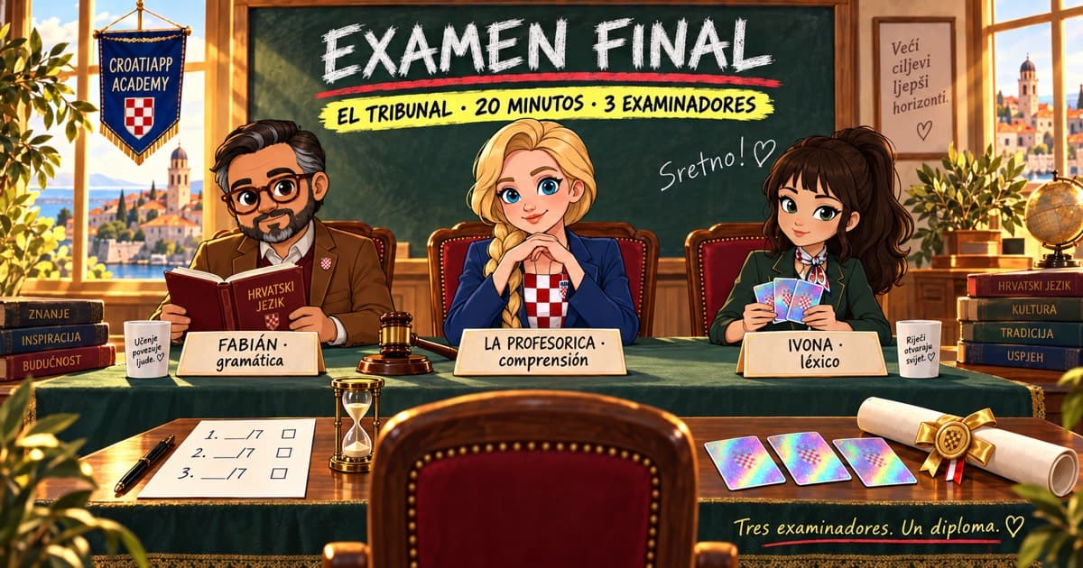 El Tribunal: examen final del curso de croata A1