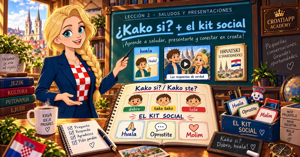 Kako si? y la cortesía en croata: hvala, oprostite, molim