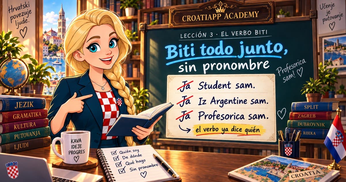 Presentarte en croata: Ja sam student, ja sam iz Argentine