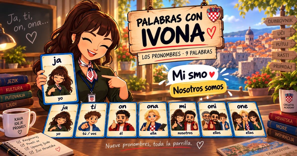 Juego: emparejá los pronombres croatas · Lección 4