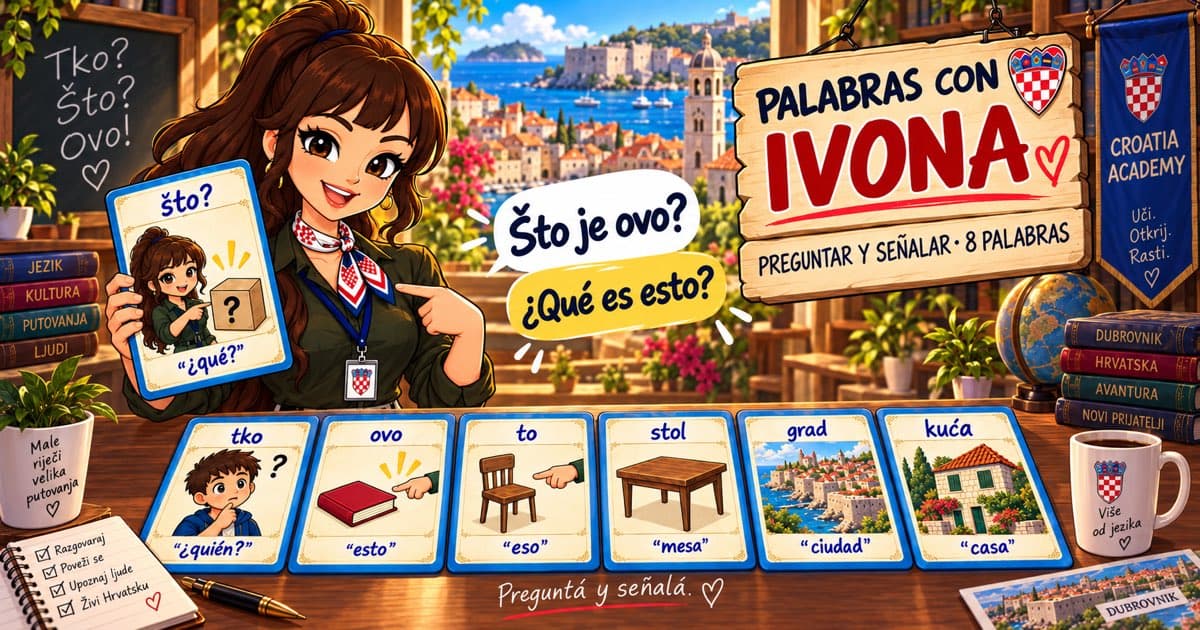 Juego: emparejá tko, što, ovo, to · Lección 4