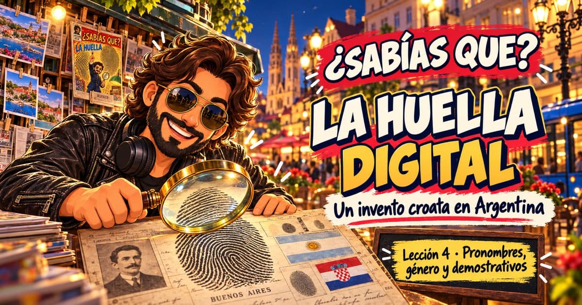 La huella digital, invento croata en Argentina · Lección 4