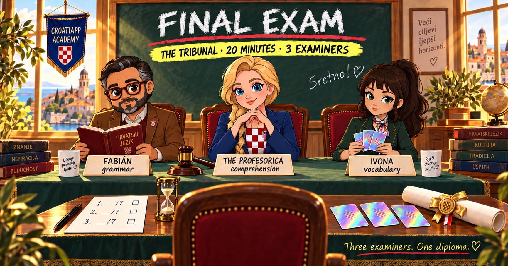 The Tribunal: final exam of the Croatian A1 course