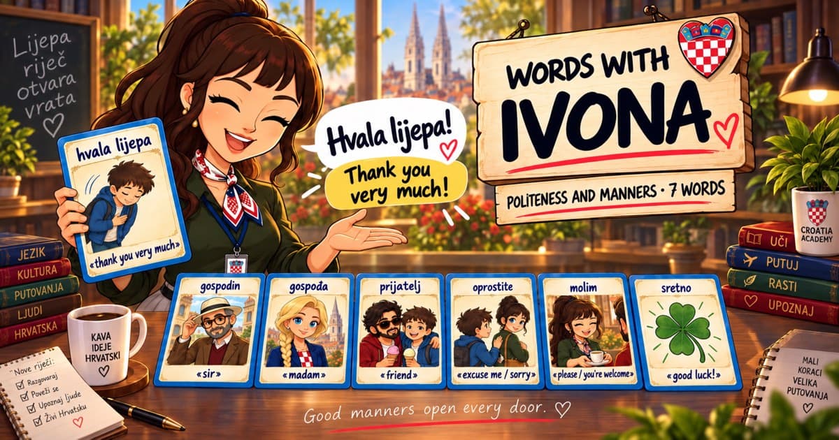 Mr., Mrs. and please in Croatian: manners · Lesson 2