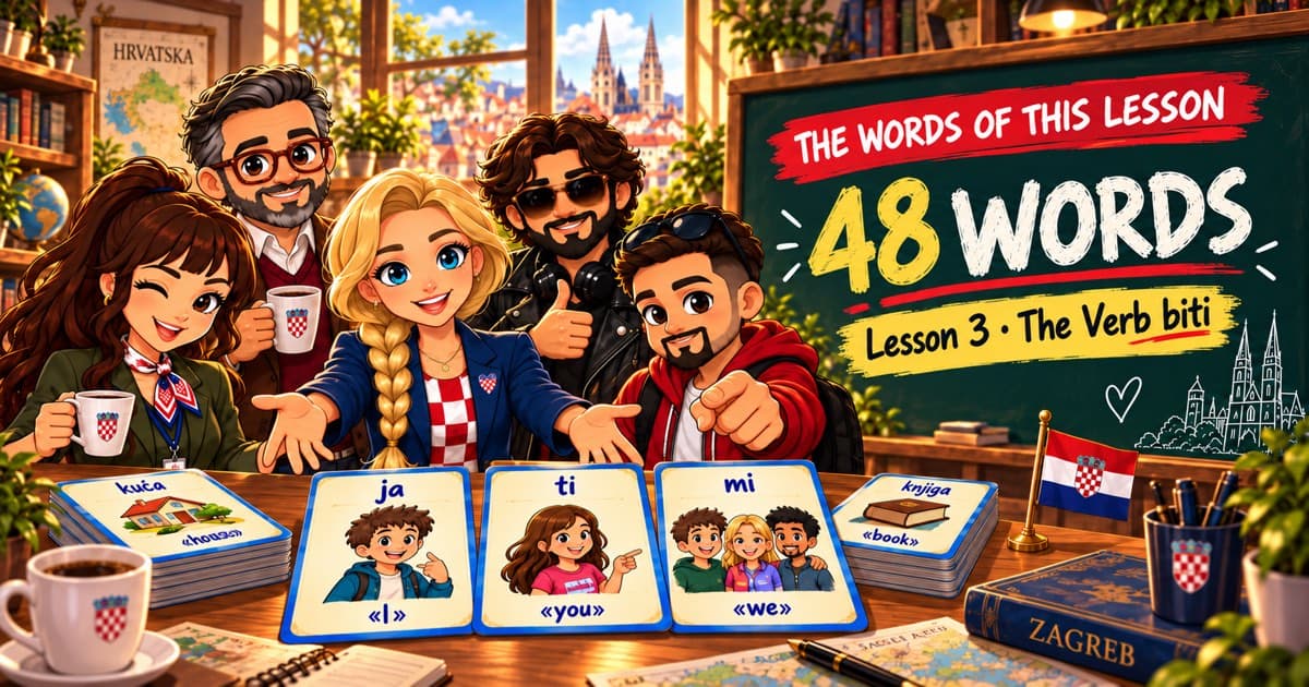 The 48 Croatian Words of Lesson 3 · Lesson 3