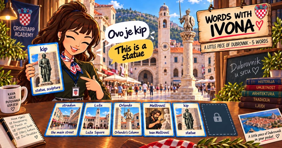 Game: match the Dubrovnik words · Lesson 5
