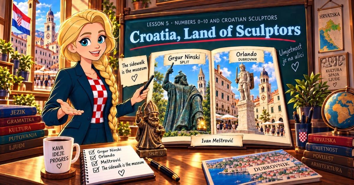Croatia, land of sculptors: Grgur Ninski, Orlando, Meštrović