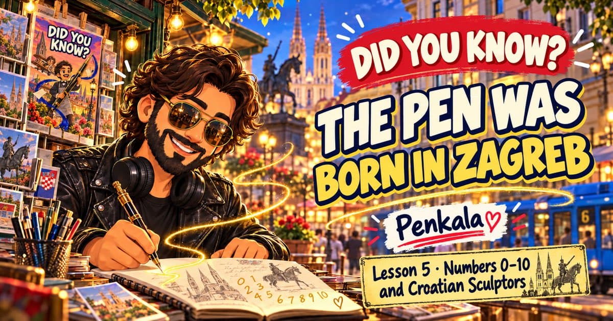 The pen was born in Zagreb: Penkala · Lesson 5