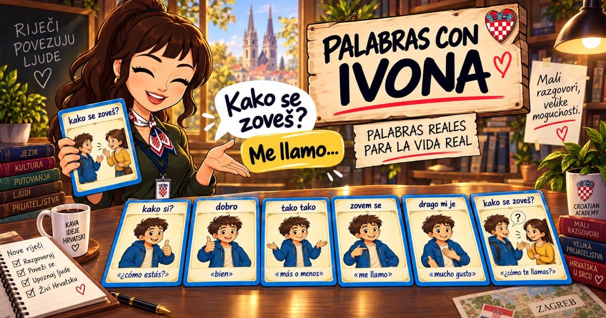 ¿Cómo estás? y ¿cómo te llamás? en croata · Lección 2