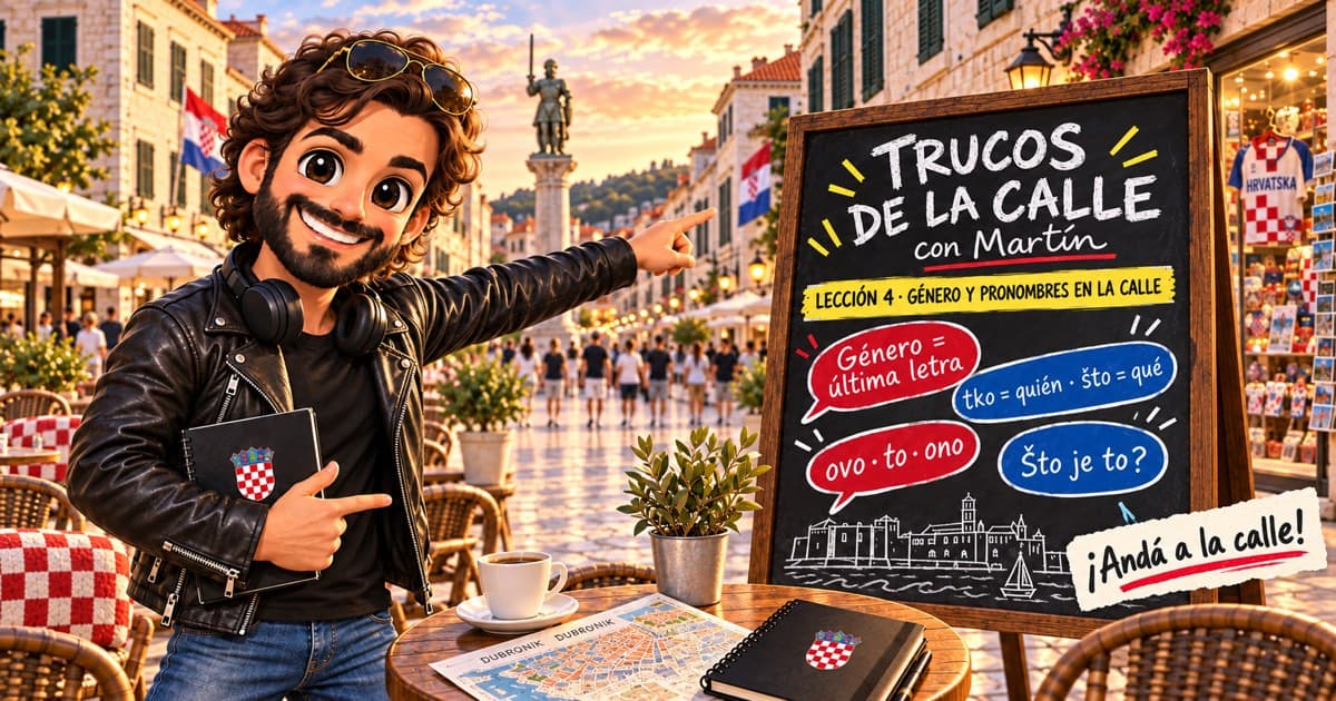 Trucos para el género y los pronombres en croata · Lección 4