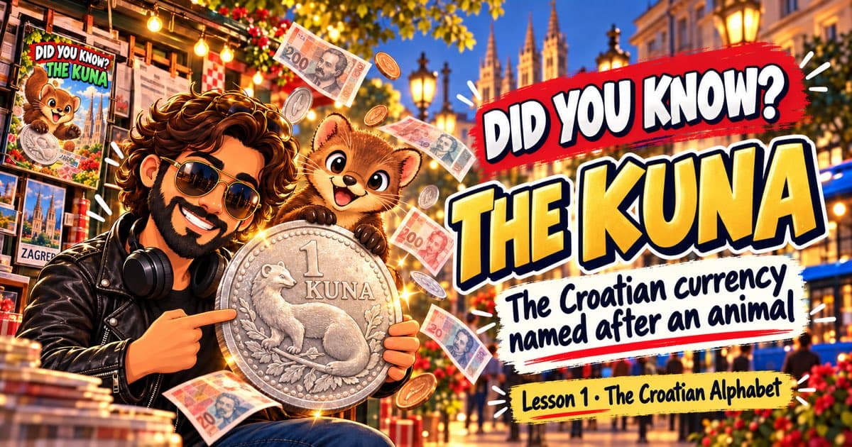 The kuna: the Croatian currency named after an animal · Lesson 1