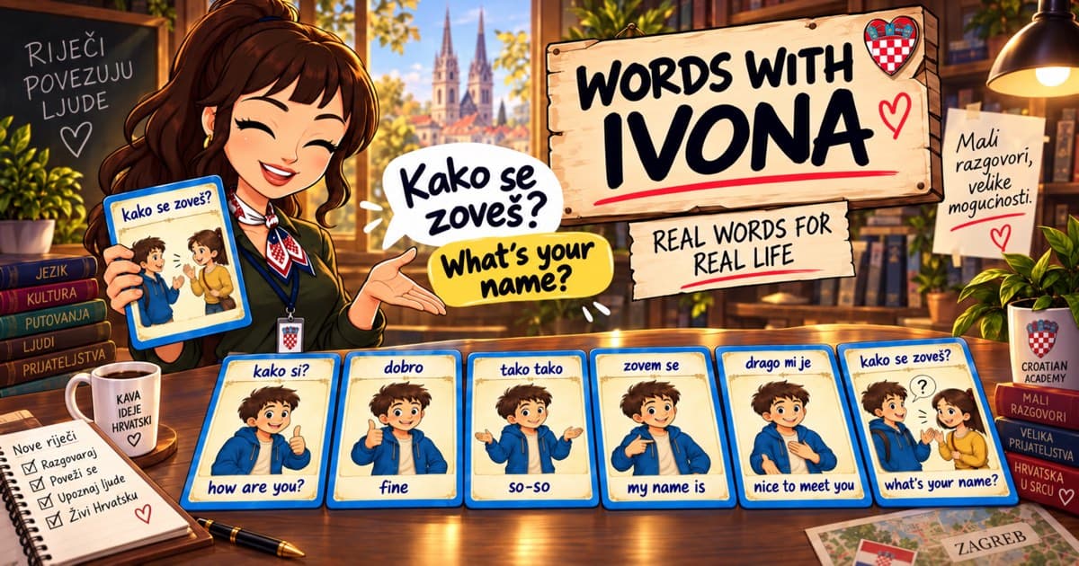 How are you? and What's your name? in Croatian · Lesson 2
