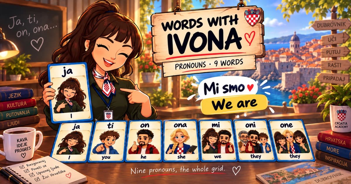 Game: match the Croatian pronouns · Lesson 4